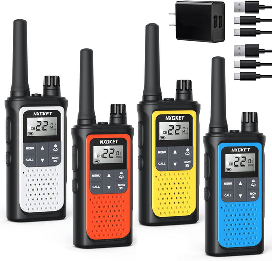 Walkie Talkies para adultos Alertas meteorológicas NOAA.