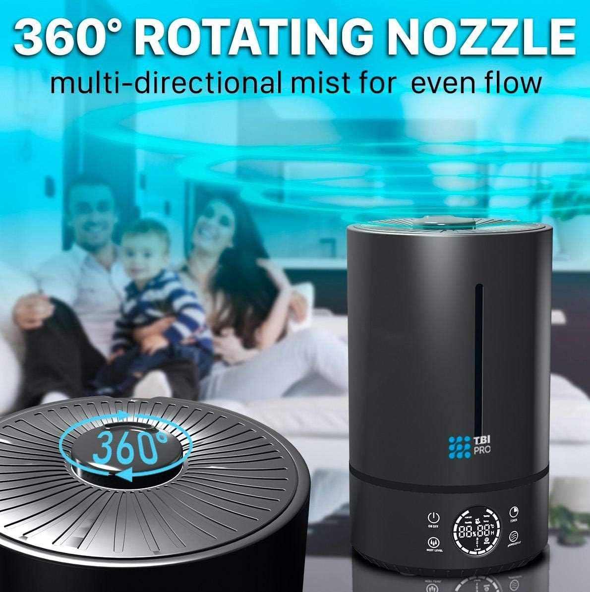 Humidificador 360 grados para recamara de 6L - PBI PRO