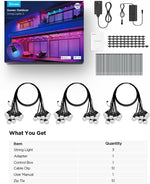 Luces De Cadena Inteligentes Govee 144 Pies Led.