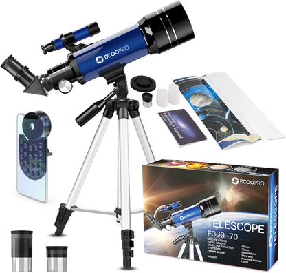 Telescopio para niños y adultos Eco Pro, apertura de 2.756 in (USADO)