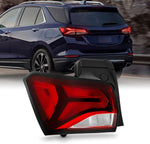 Luz Trasera, Roja y Transparente, Chevy Equinox 2022-2024.