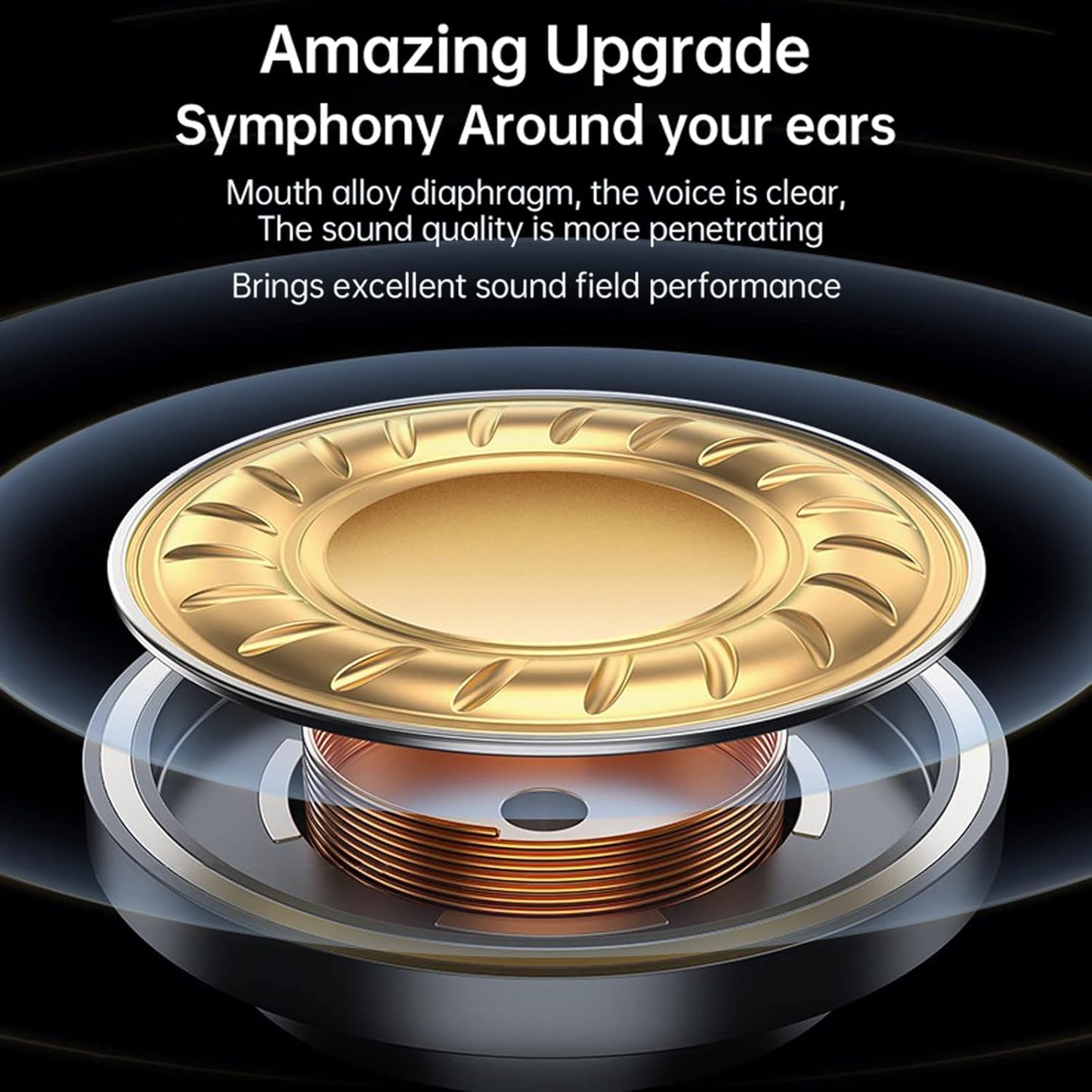 F2 Auriculares inalámbricos, Gancho para la Oreja, (USADOS).