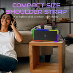 Máquina de karaoke portátil con 2 micrófonos, Bluetooth Fansbe Tech