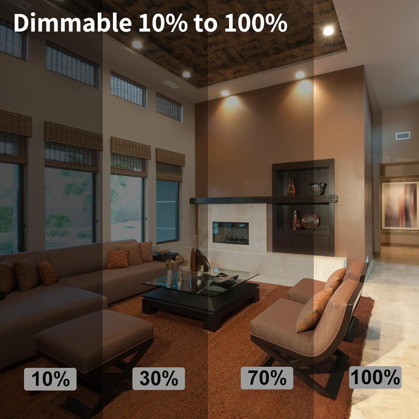 Bombillas 6 pza halógeno de cuello largo 39 W, 120 V, 400 lm Nioclerce PAR30