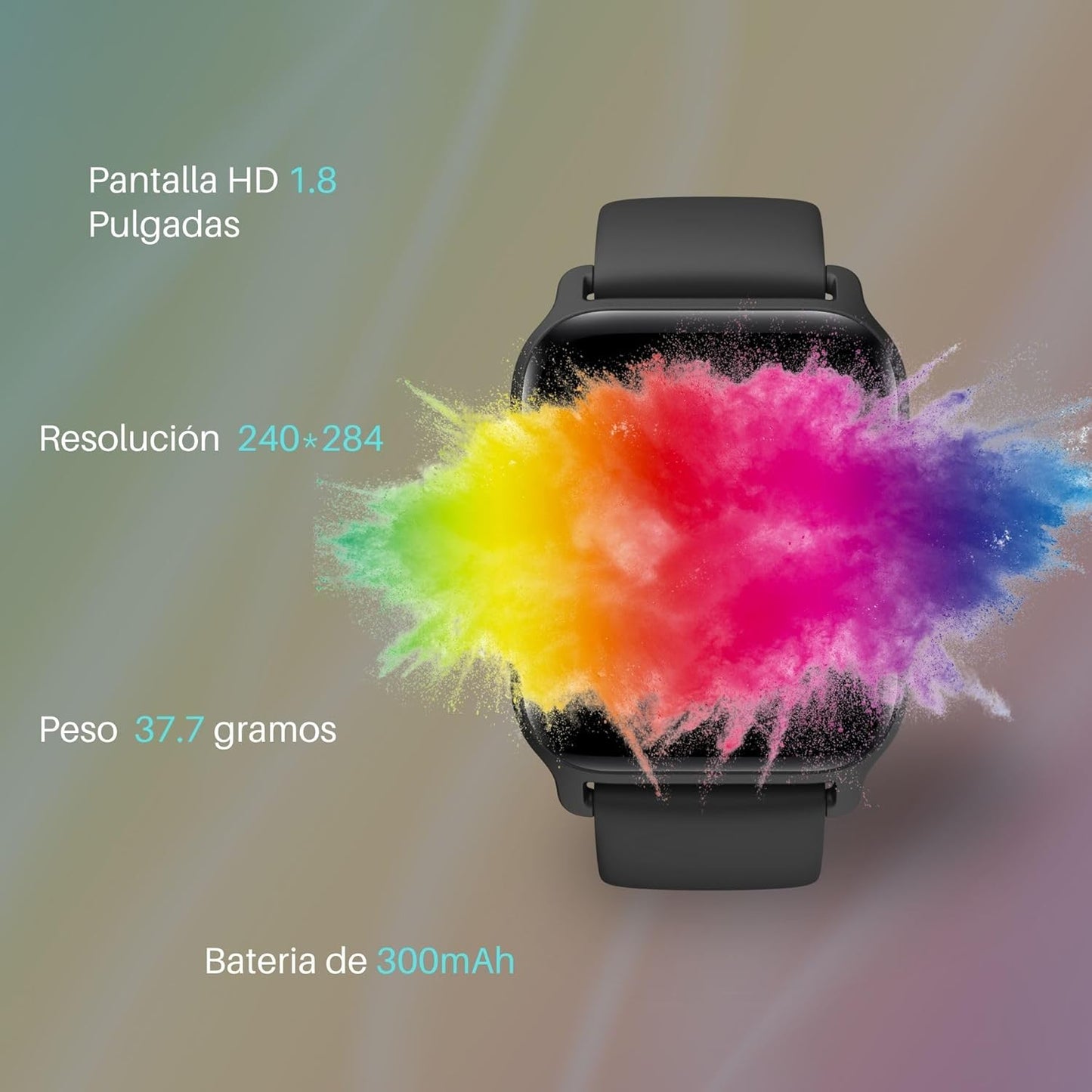 Reloj Inteligente Unisex, IP68 Alexa Integrado, Android iOS.