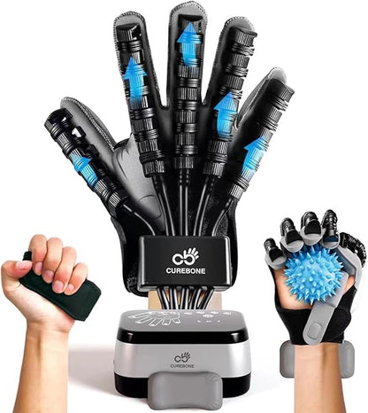 Guantes robóticos de fortalecimiento de mano, Izquierdo, Recargable.