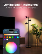 Lámpara de pie Govee Tree H60B2, tecnología LuminBlend, Sinc. Musical.