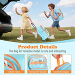 Mochila con ruedas 2 en 1, para niños, capacidad para Toniebox.