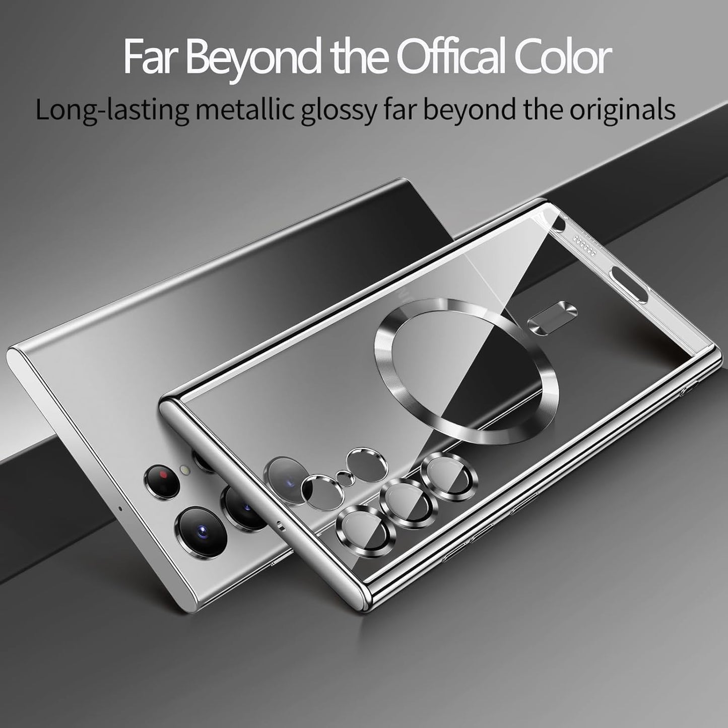 Funda para Samsung Galaxy S25 ultra, glossy, con cristal templado.