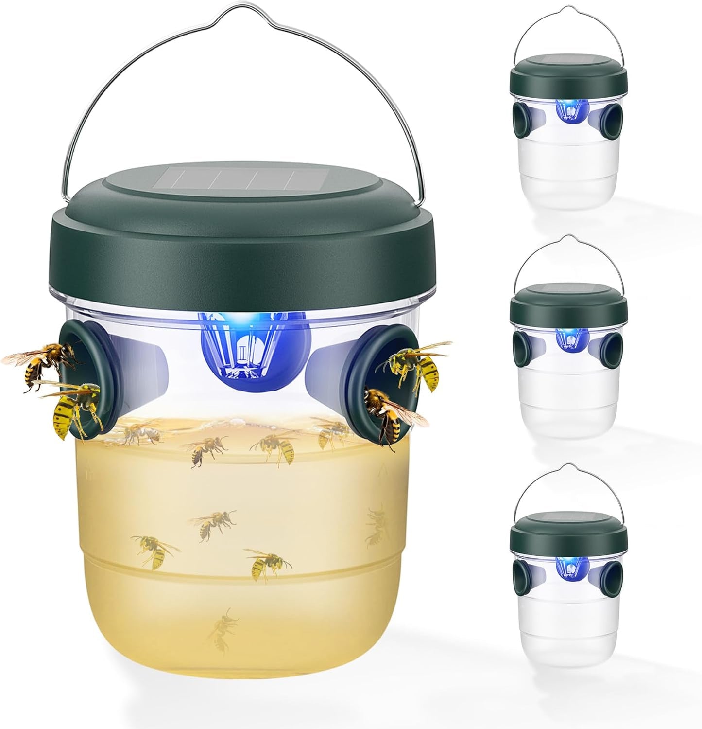 Trampas para avispas para colgar al aire libre, con energía solar.