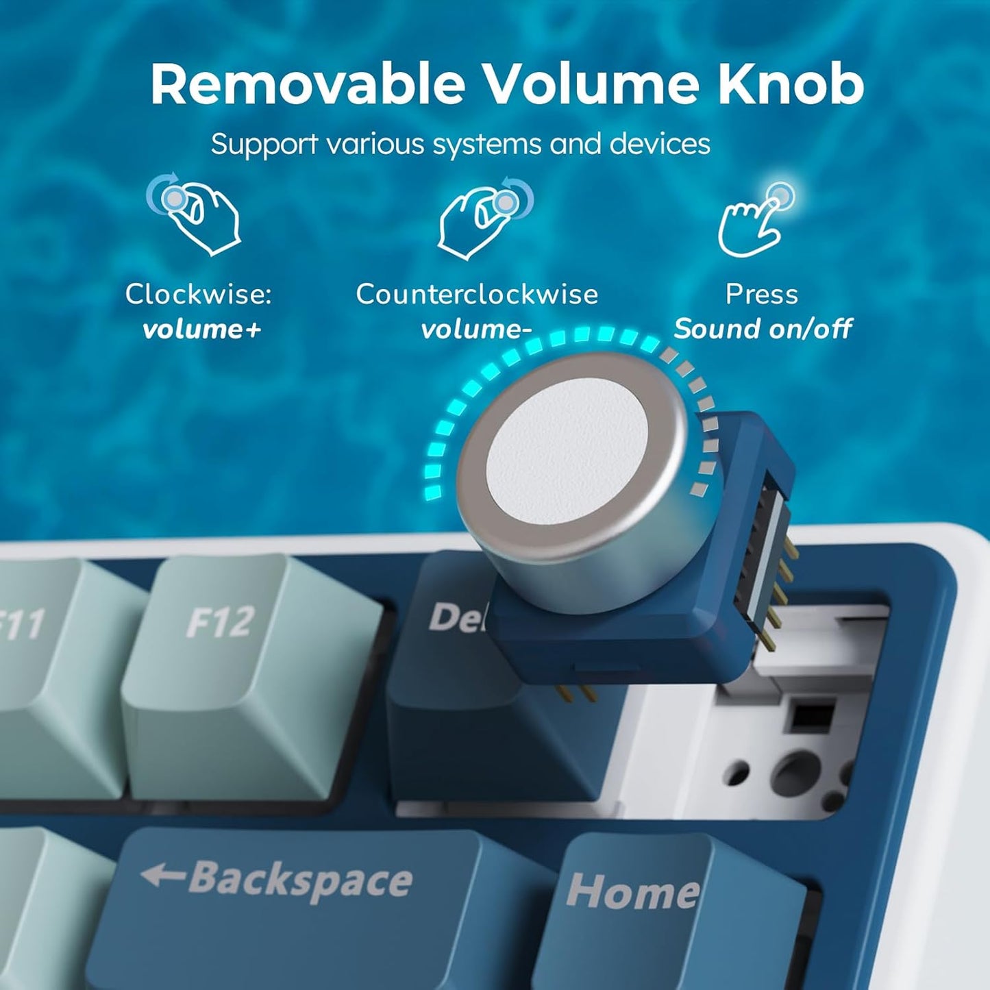 RK ROYAL KLUDGE R75 - Teclado mecánico inalámbrico.