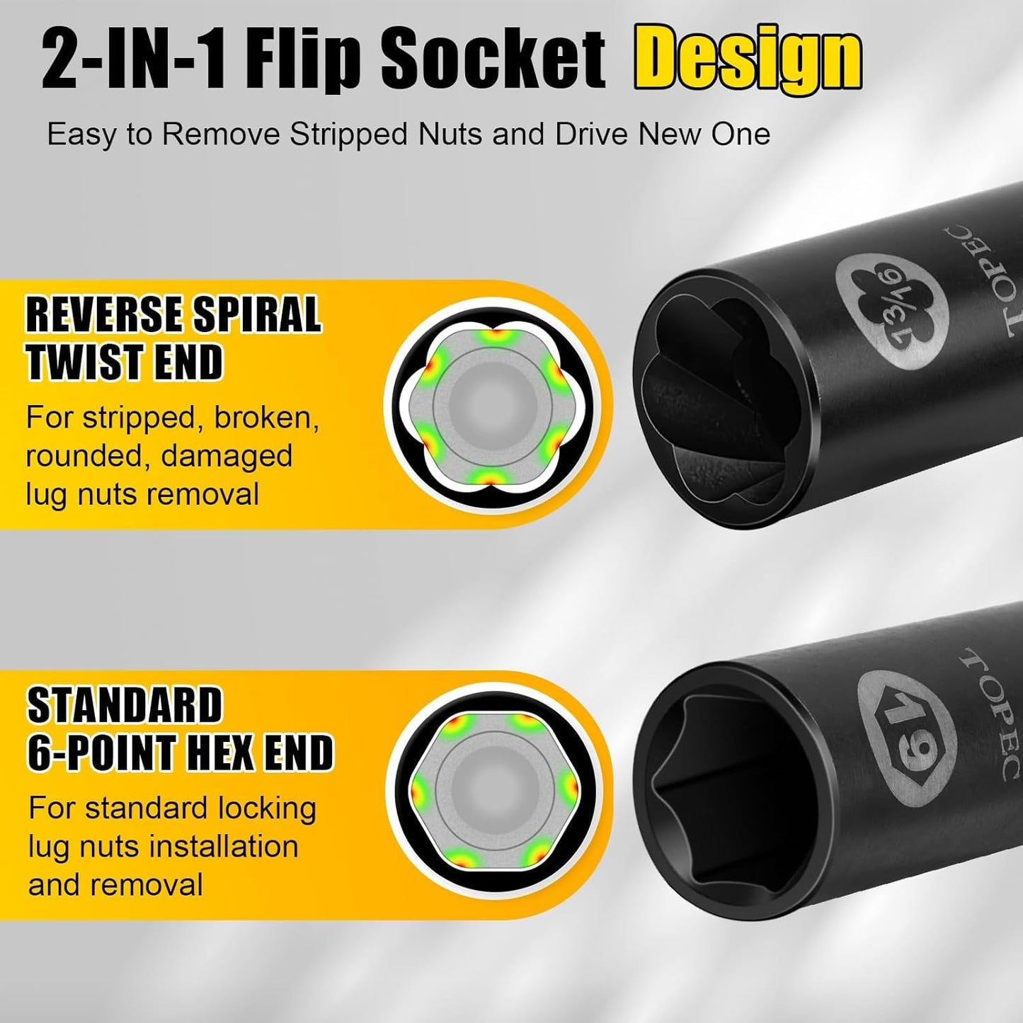 Kit de dados extractores para birlos de coche, 7 piezas.(USADO)