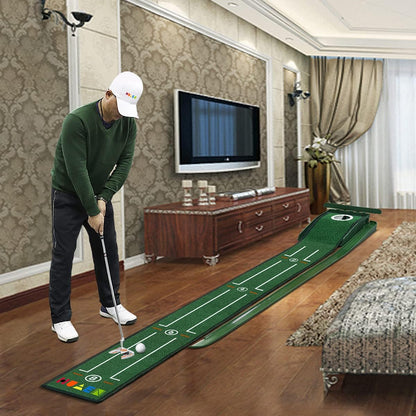 Juego de putting golf para interiores, 2,2 mts, Simulación pasto real (USADO)