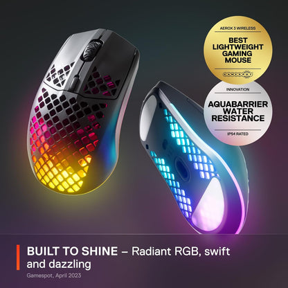 Mouse para Juegos Steelseries Aerox 3, TrueMove 8K y Ultraligero