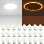 Luces LED Empotrables Amico 6in 5CCT Luz Nocturna 24 paq