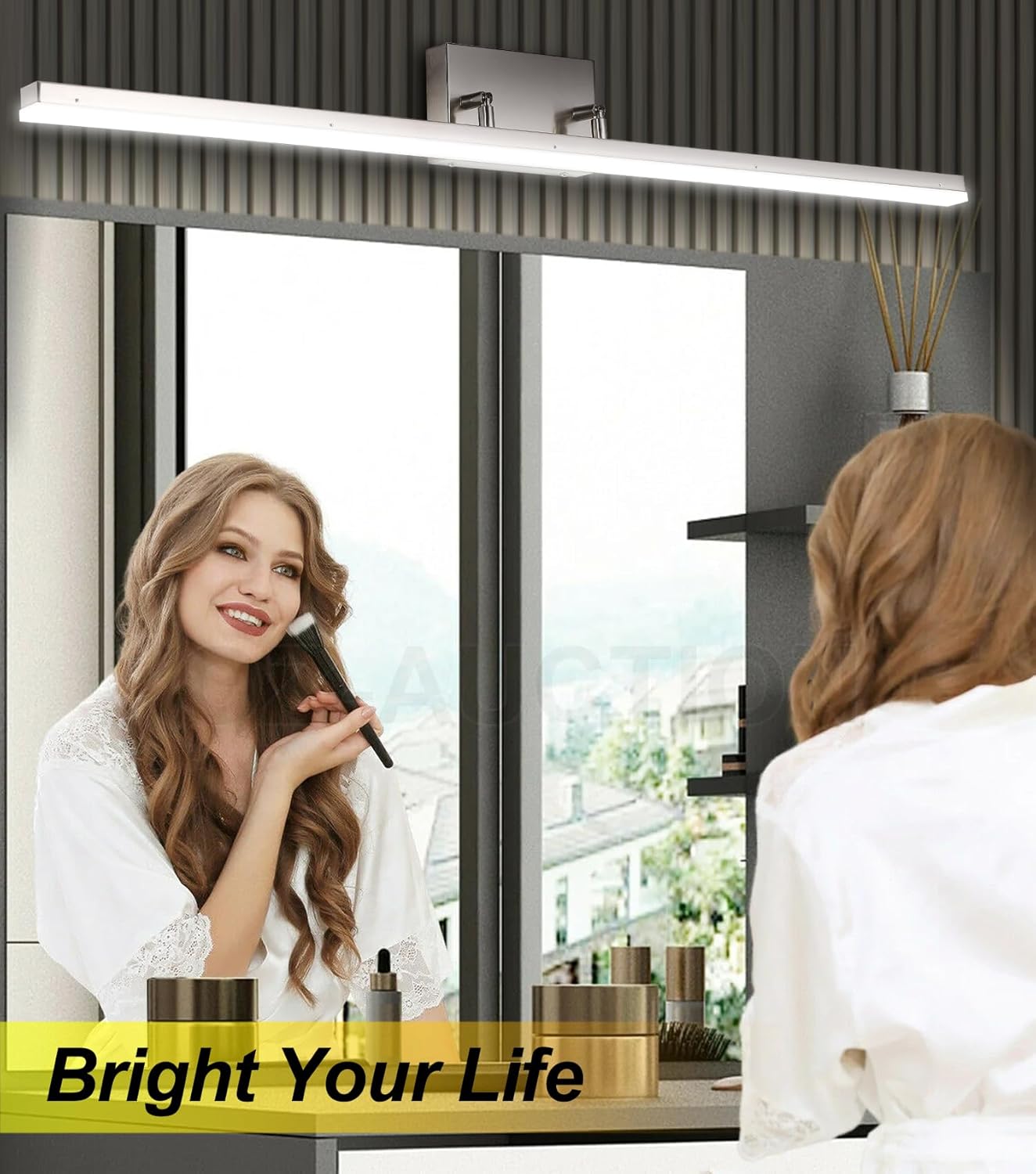 Lámpara LED moderna de tocador de baño, 48", KAMLAN