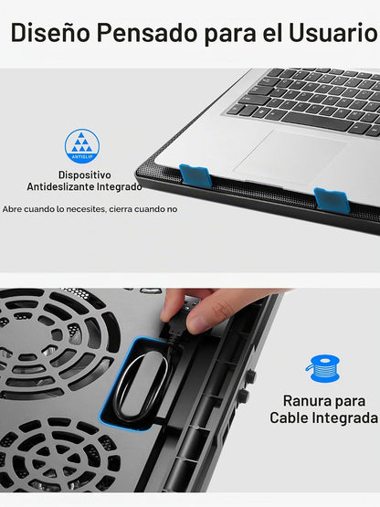 Almohadilla de refrigeración para computadora portátil, Kootek LCP08B