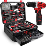 Juego de herramientas Kingtool, 276 pcs con taladro eléctrico inalámbrico.