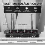 Set de Micrófonos Inalámbricos Tonor TW388, UHF 8 X 12 (USADO)