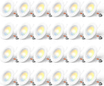Focos LED Empotrables Amico 5/6 Pulgadas 24 Piezas 12.5W 950Lm 5CCT Regulables
