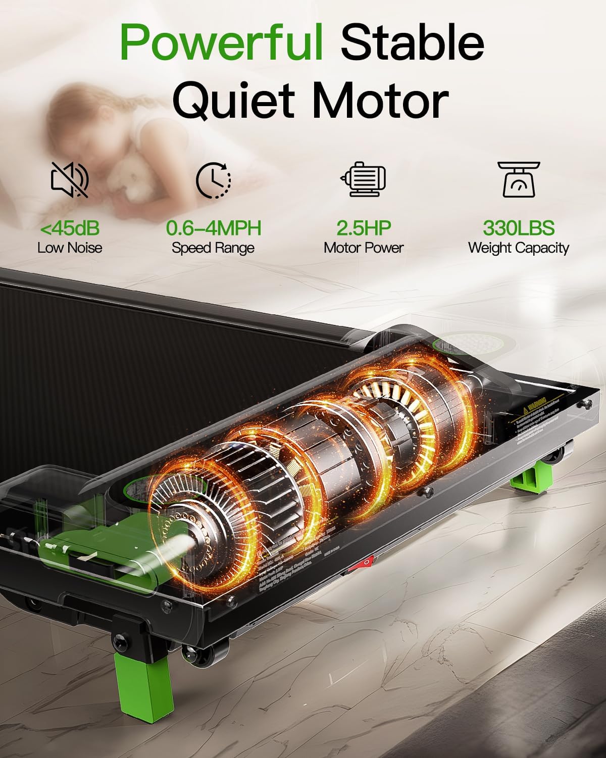 Caminadora eléctrica portátil AKLUER 480L-A