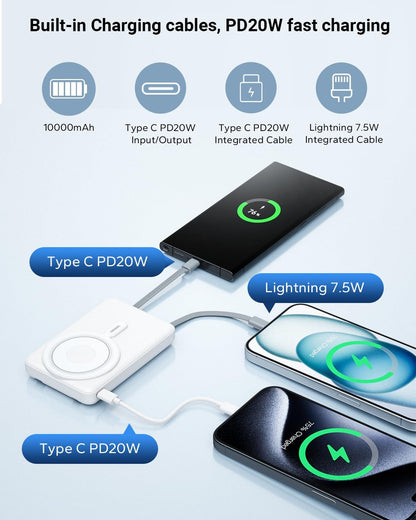 Cargador portátil inalámbrico magnético Eazpower