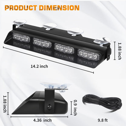 Luces estroboscópicas Xridonsen, de emergencia rojo y azul, con control.