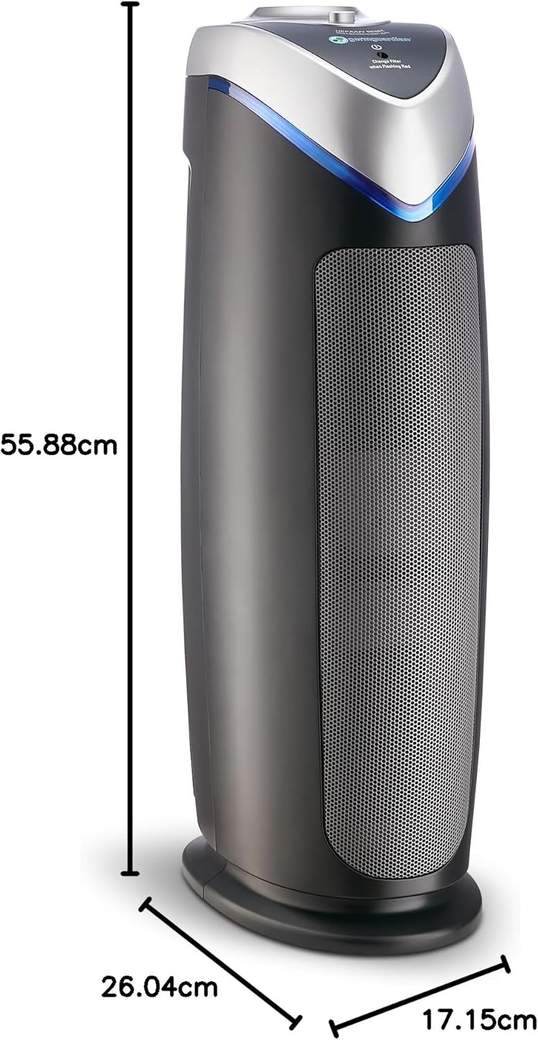 Sistema de purificación de aire 3 en 1 con filtro HEPA, UV(DETALLE)