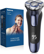 Afeitadora eléctrica para hombres, recargable, con recortadora.