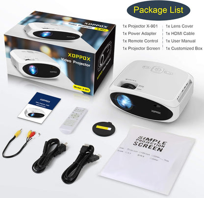 Proyector WiFi Bluetooth 7500L Full HD 1080P Proyector XOPPOX