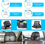 Pantalla de coche para bebés, 4.3" amplia visión de asiento trasero.