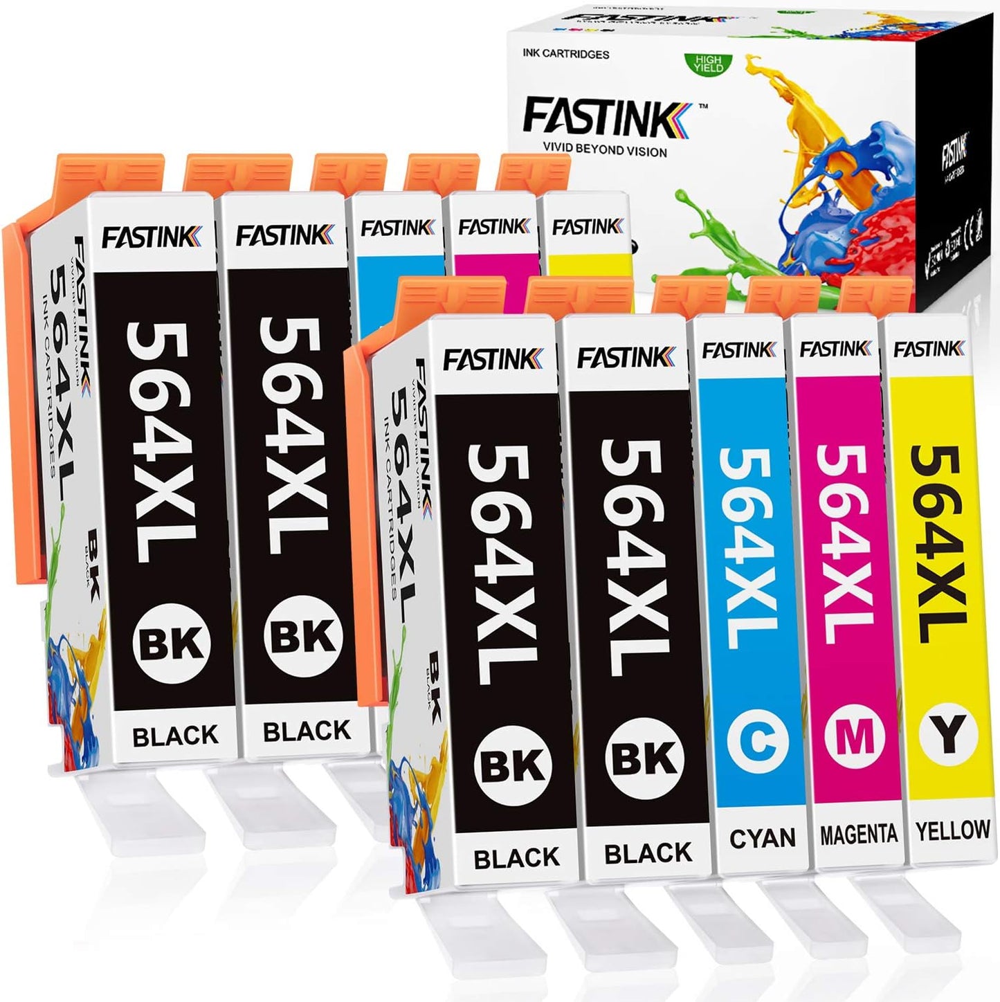 Cartuchos de tinta compatibles de repuesto para cartuchos de tinta.