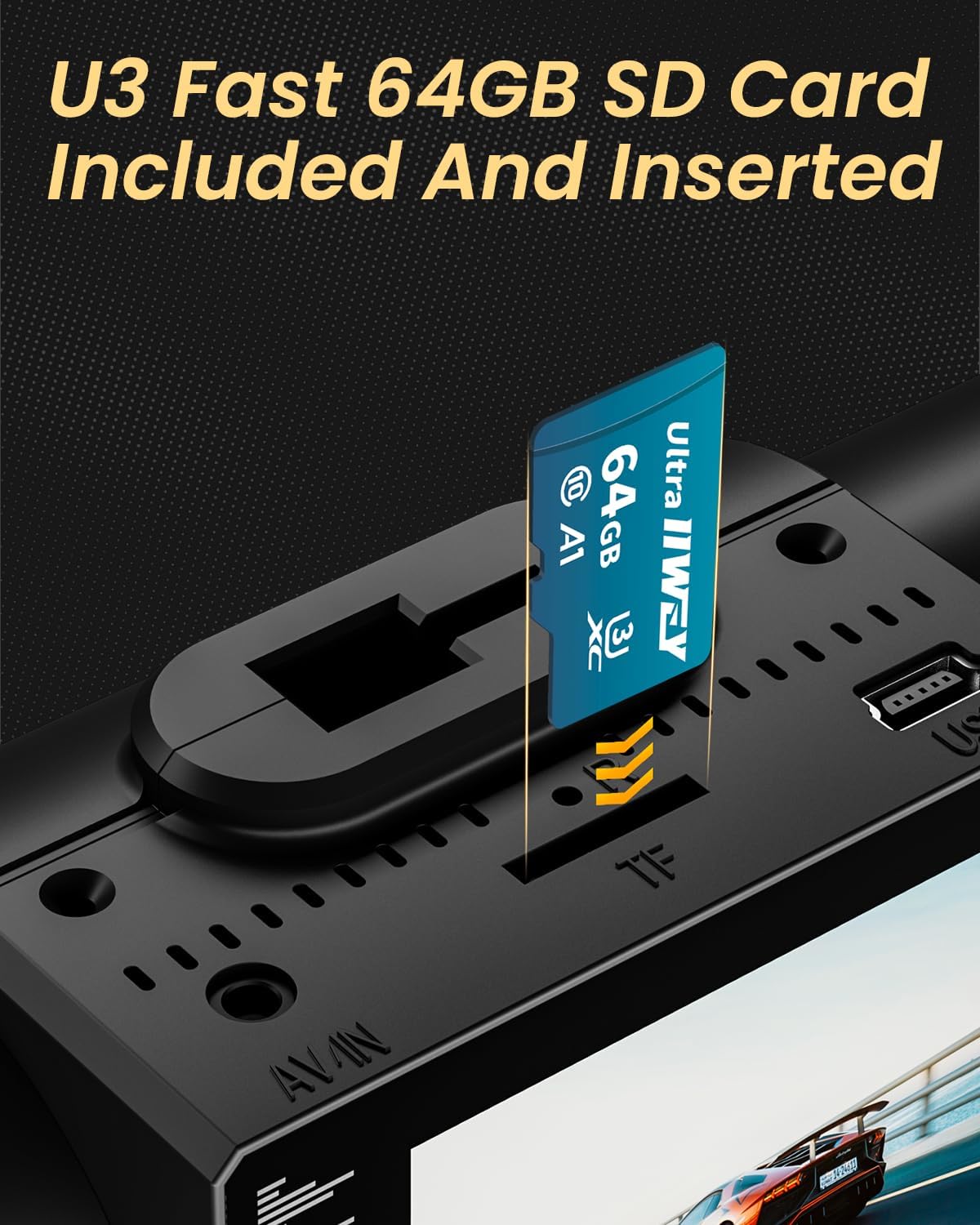 Cámara de salpicadero Delantera y Trasera.