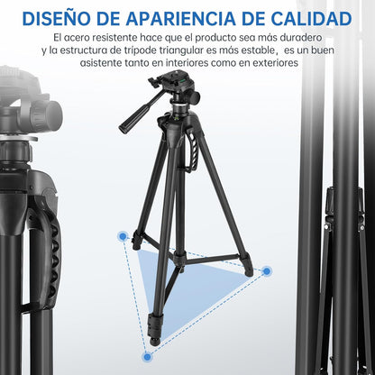 Trípode Profesional Multifunción  Soporte Ajustable  70-180cm