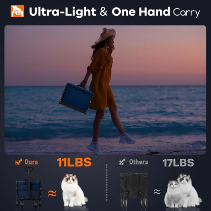 Carro Plegable Portátil de Gran Capacidad Con Ruedas, Originsure.