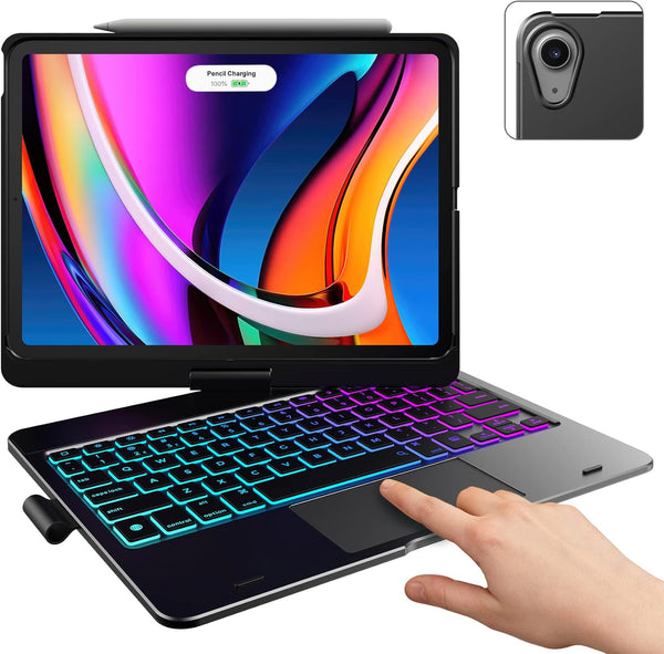 Funda con teclado táctil con trackpad para iPad Air, (USADO).