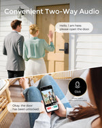 Chapa de Bloqueo inteligente, con video, Wi-Fi, Huella, App y llave.