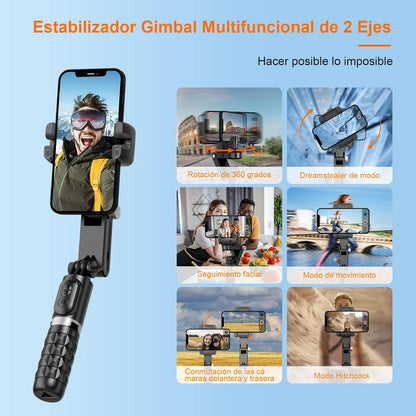 KOSCHEAL Q18 Estabilizador Para Celular, 2-Ejes.