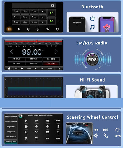 Radio estéreo de coche Android 13 2G+64G 7" (USADO)
