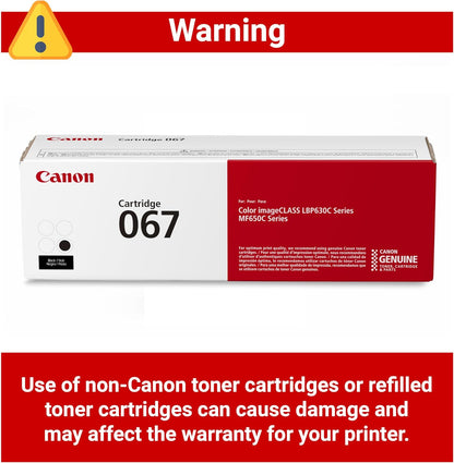 Cartucho de Toner Canon 067 Negro, MF650 y LBP630.