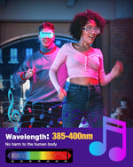 Barra de luz ultravioleta, negra Anpro, ajustable 360°.