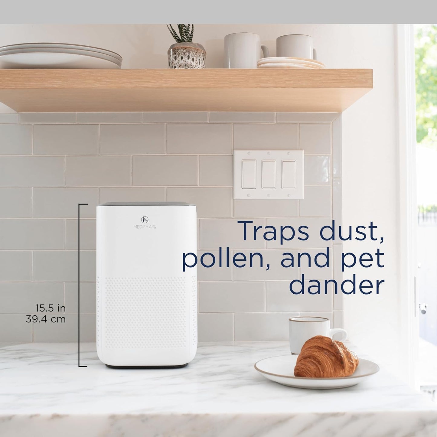 Purificador de aire,Medify MA-15 SMART, Filtro HEPA H13, Alexa.