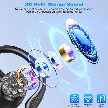 Auriculares inalámbricos Bluetooth con micrófono con cancelación de ruido.(USADOS)