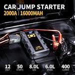 Arrancador Auto 2000A Compresor Aire 150 PSI Powerbank LED (USADO)