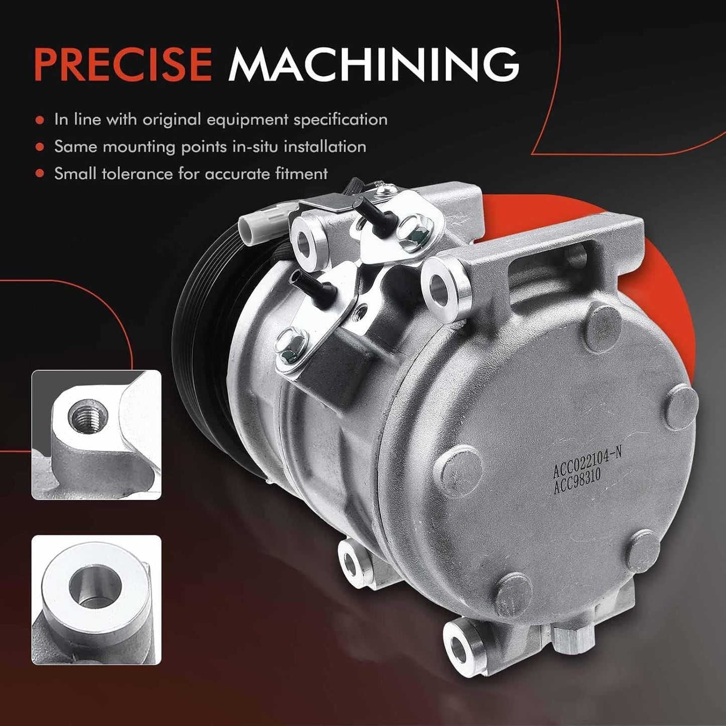 Compresor de aire acondicionado, Toyota Sienna, 04-06-(USADO).