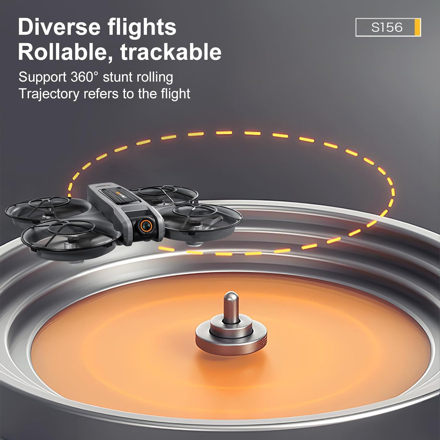 Drone con cámara, S156, motor sin escobillas, driver de visualización.