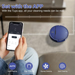 Robot aspirador y trapeador, con WiFi/App, carga automática.