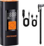 FESTDSOR - Inflador de neumáticos portátil, bomba de aire para neumáticos de coche.