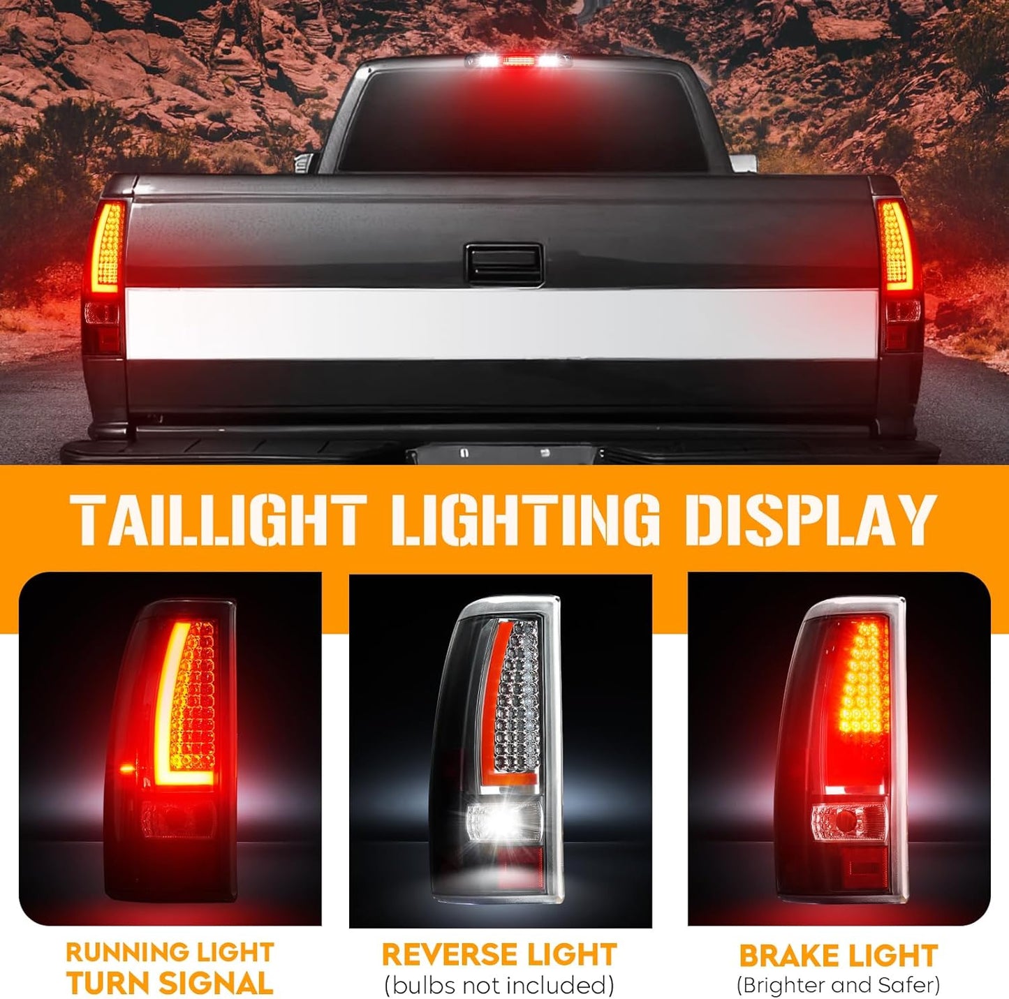 Kit de luces de freno LED, Chevy Silverado GMC Sierra (DETALLE)