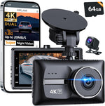 Dash Cam 4K Delantera y Trasera WiFi Visión Nocturna